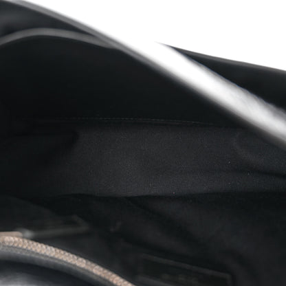 Saint Laurent Crinkled Calfskin Matelasse Monogram Medium Niki Chain Satchel Black 5 of 10