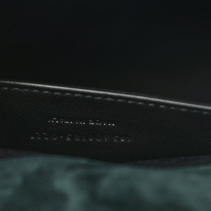 Saint Laurent Suede Mixed Matelasse Triquilt Medium Monogram Envelope Satchel Algae 7 of 10