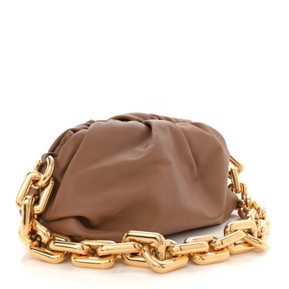 Bottega Veneta Calfskin The Pouch Chain Teak 3 of 11