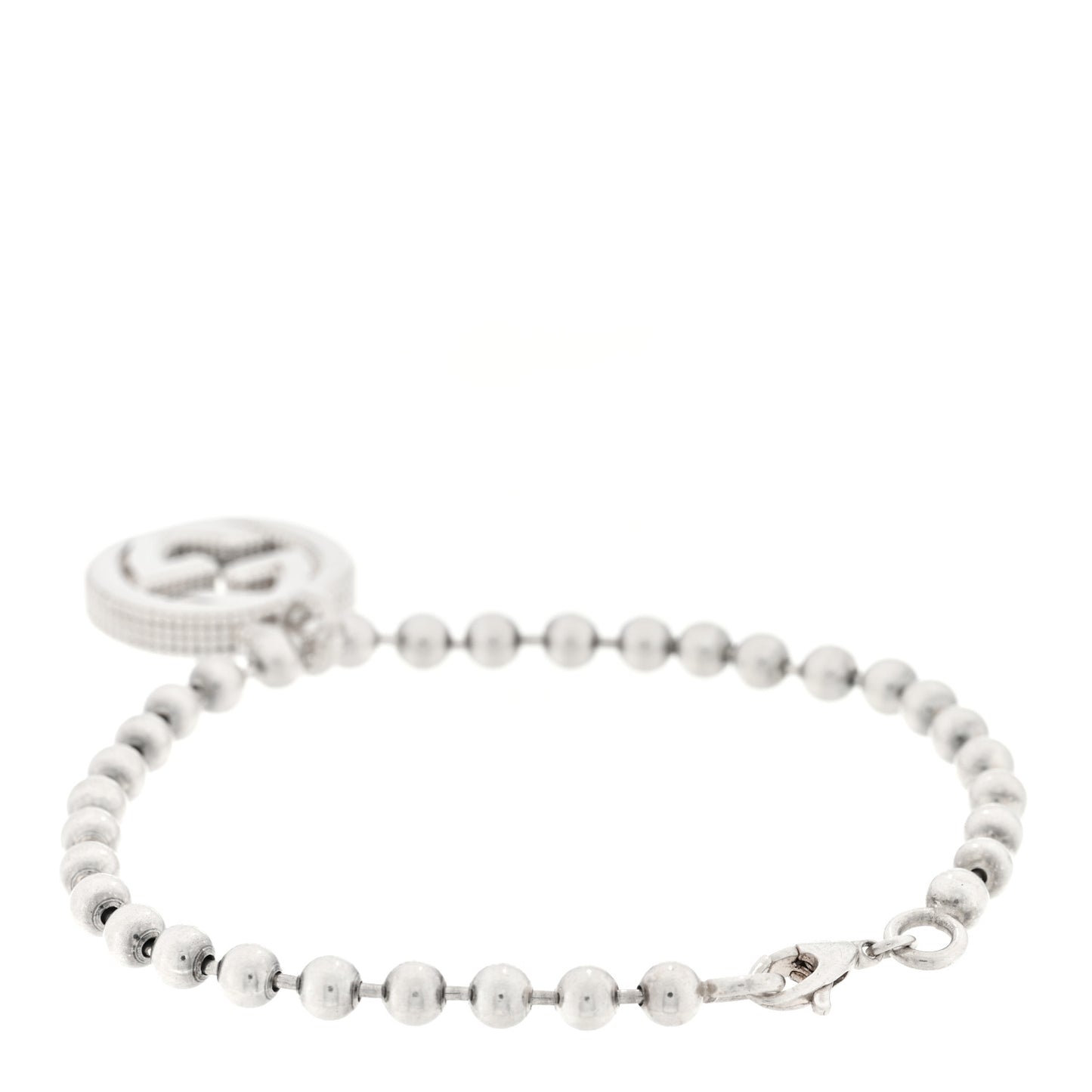 Sterling Silver Interlocking GG Bracelet