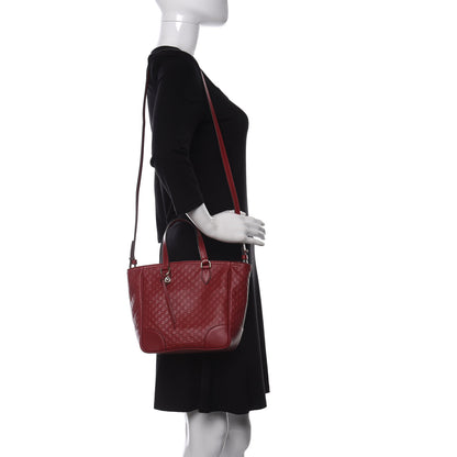 Gucci Microguccissima Small Bree Tote Red 2 of 10