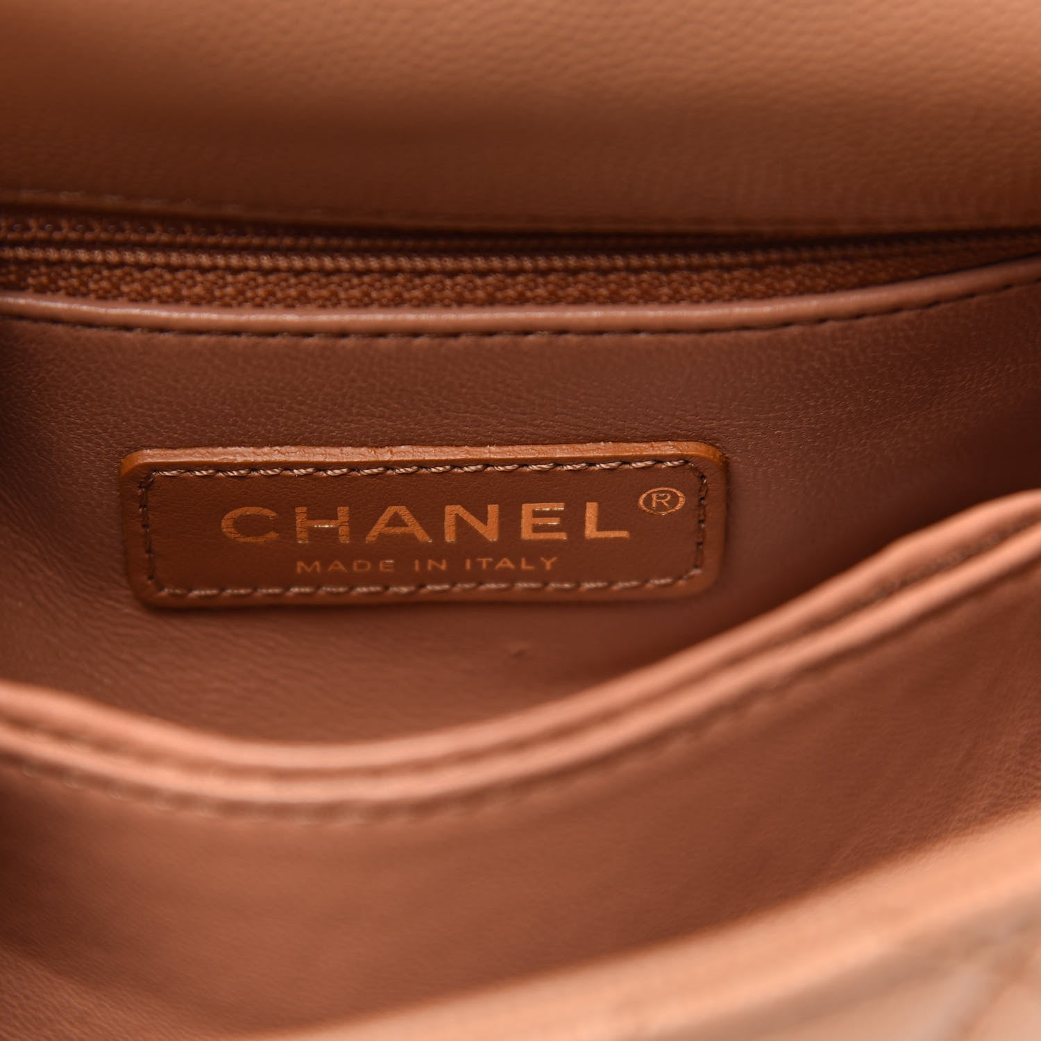 Chanel Caviar Lizard Embossed Quilted Extra Mini Coco Handle Flap Brown 6 of 10