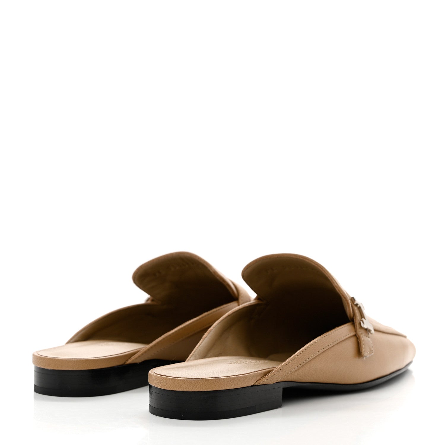 Hermes Goatskin Groupie Mules 36 Beige Argile 4 of 9