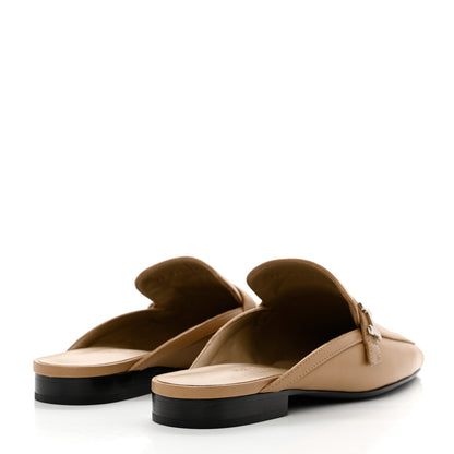 Hermes Goatskin Groupie Mules 36 Beige Argile 4 of 9