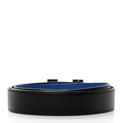 Hermes Epsom 32mm Matte H Belt 100 40 Bleu Electrique Black 3 of 8