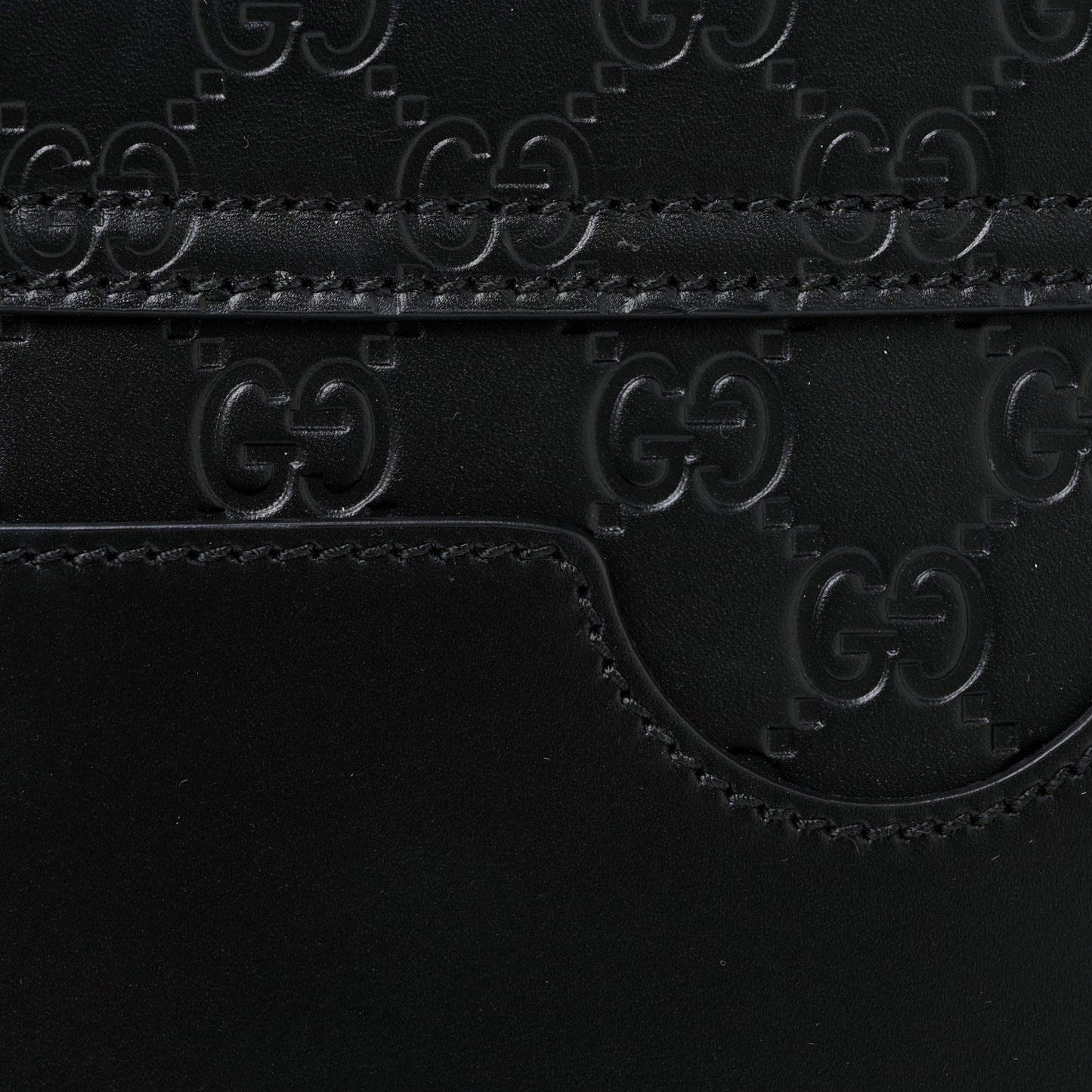 Guccissima Signature Small Padlock Top Handle Bag Black
