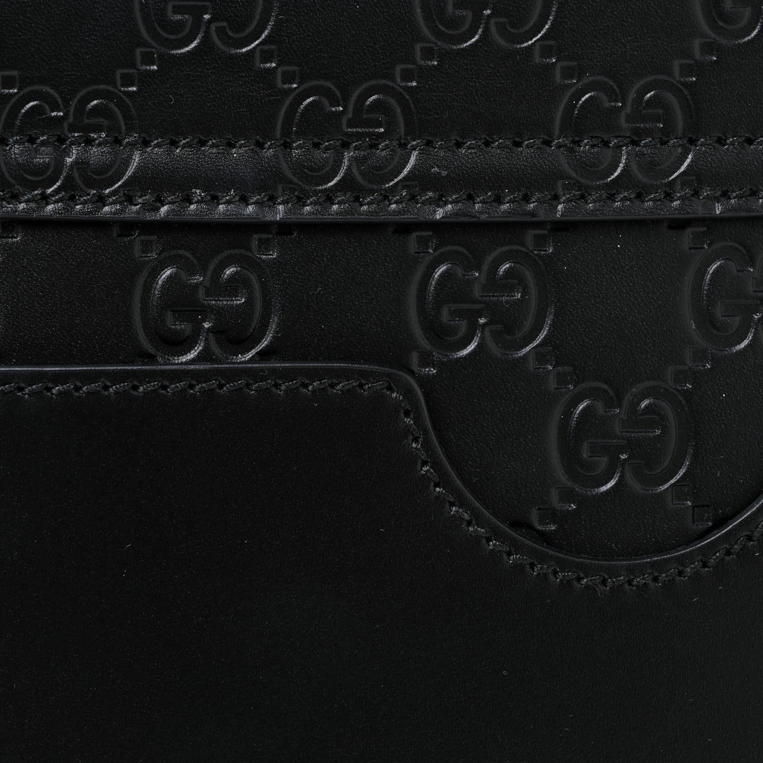 Gucci Guccissima Signature Small Padlock Top Handle Bag Black 13 of 13