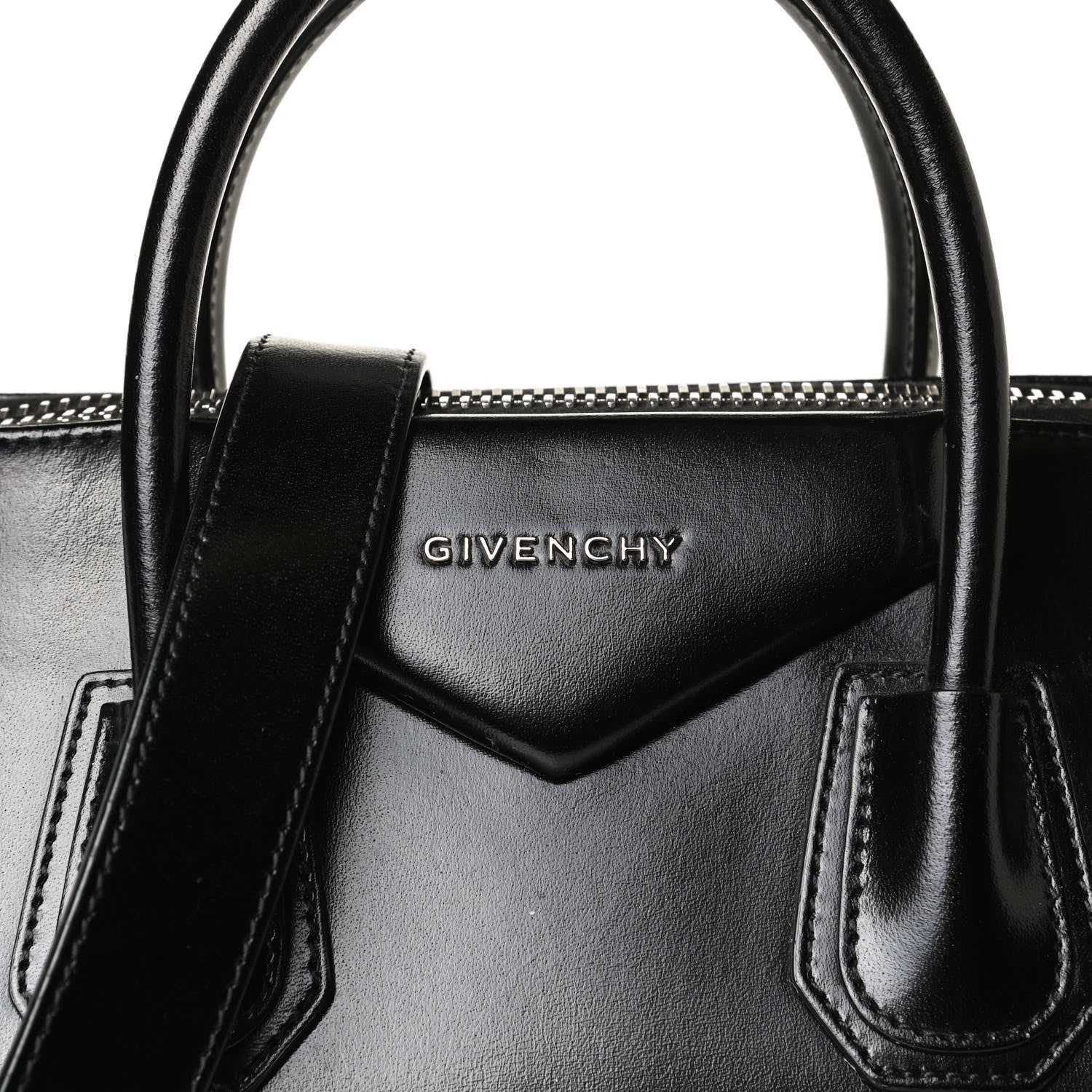 Givenchy Shiny Lord Calfskin Medium Antigona Black 18 of 19