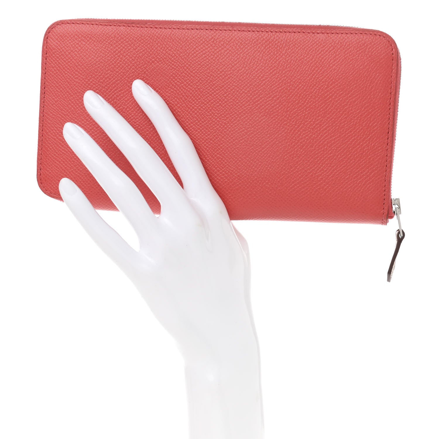 Hermes Epsom Silk'In Wallet Rose Jaipur 2 of 8