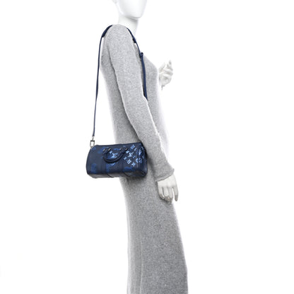 Louis Vuitton Monogram Ink Watercolor Keepall XS Blue 2 of 9