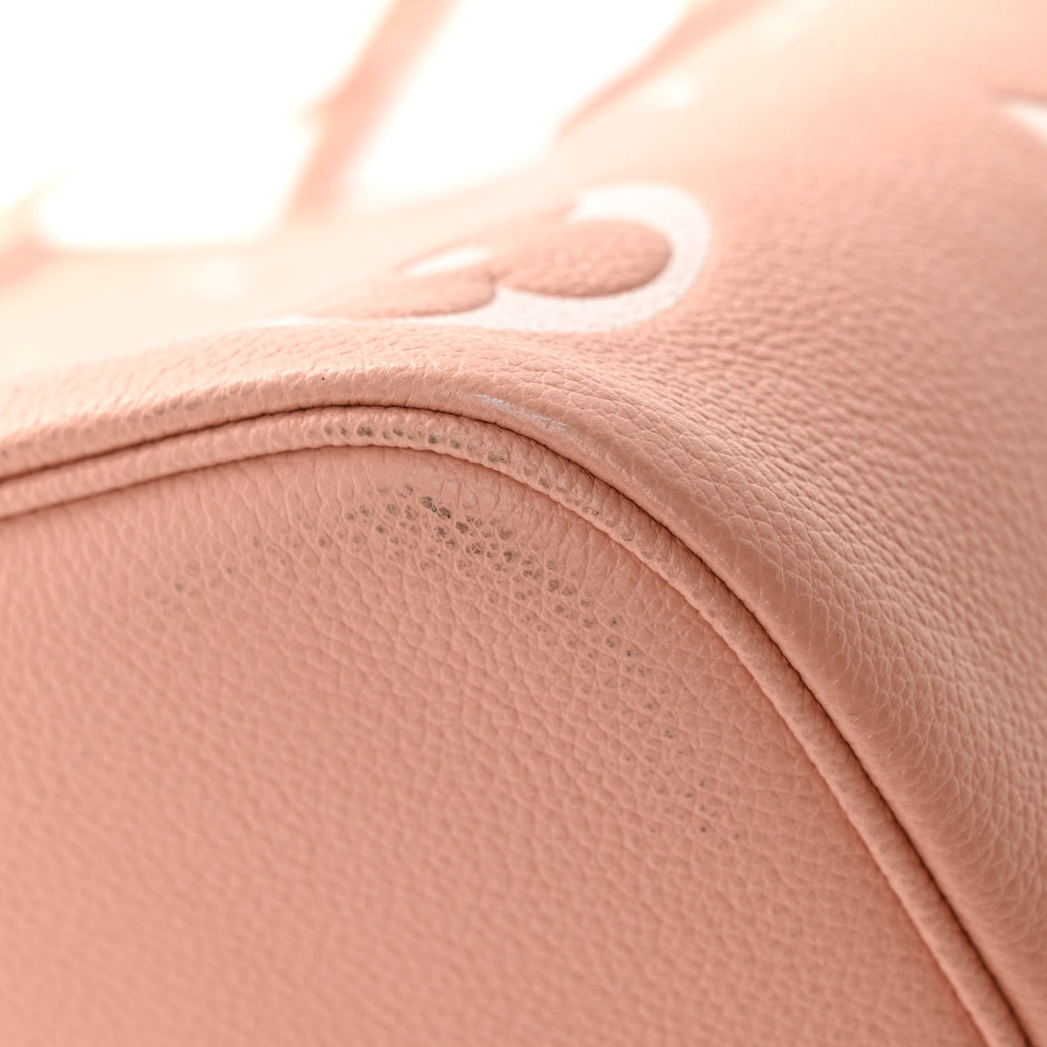 Louis Vuitton Empreinte Monogram Giant Neverfull MM Trianon Pink Cream 10 of 10