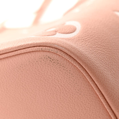 Louis Vuitton Empreinte Monogram Giant Neverfull MM Trianon Pink Cream 10 of 10