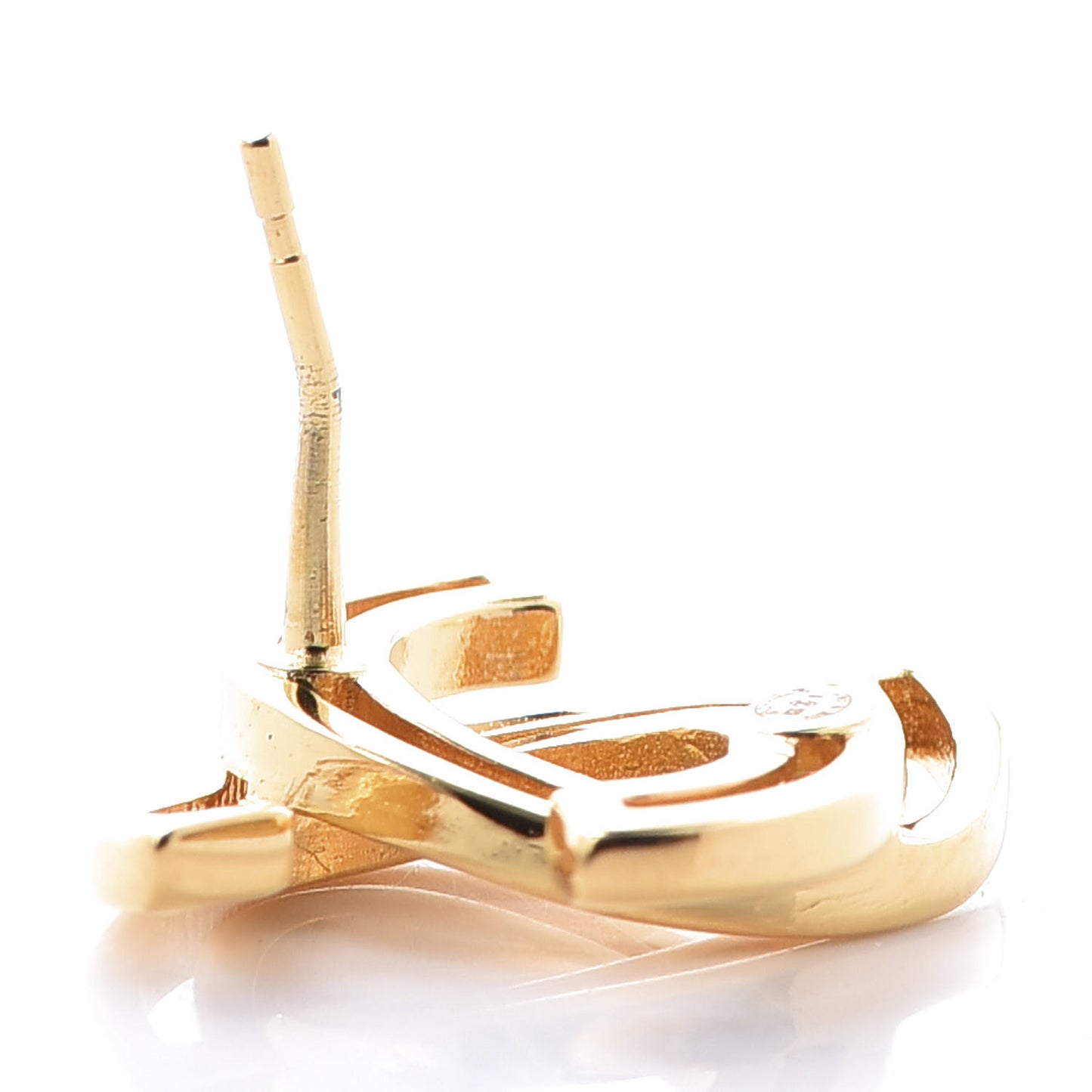 Metal Obazine CC Earrings Gold