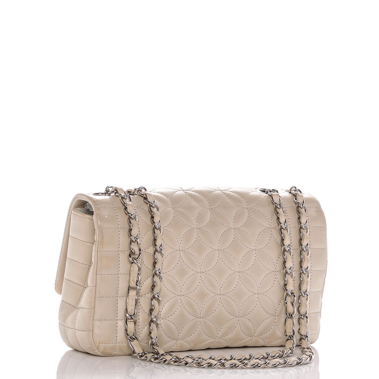 Lambskin Lady Graphic Flap Ivory