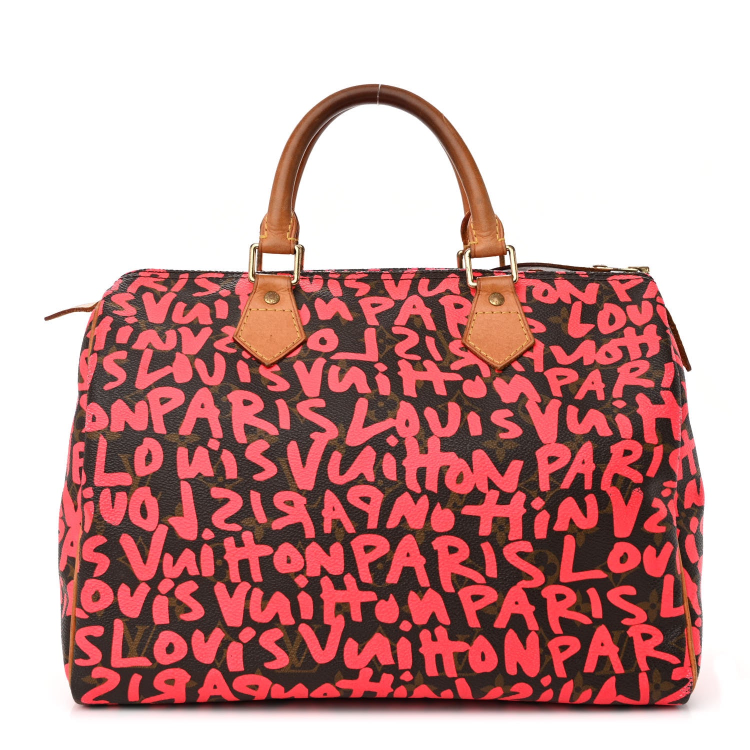 Louis Vuitton Monogram Graffiti Speedy 30 Fuchsia 1 of 21