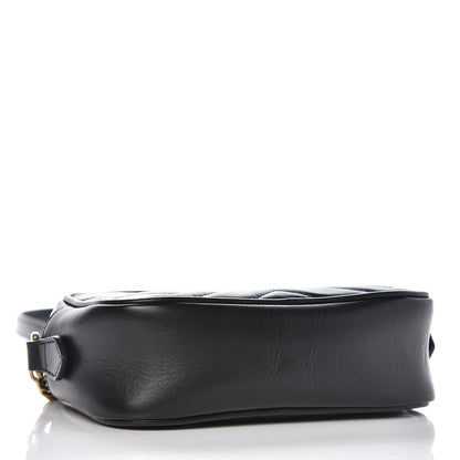 Gucci Calfskin Matelasse Mini GG Marmont Chain Shoulder Bag Black 4 of 7