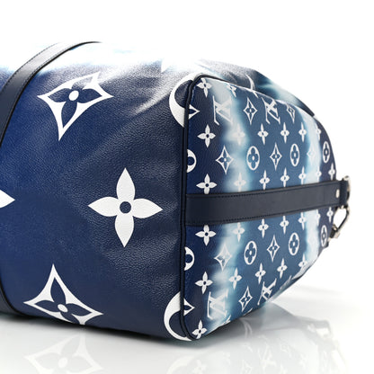 Louis Vuitton Monogram Escale Keepall Bandouliere 50 Blue 12 of 12