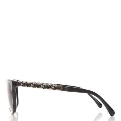 Chanel Cat Eye Chain Polarized Sunglasses 5260-Q Black 3 of 9