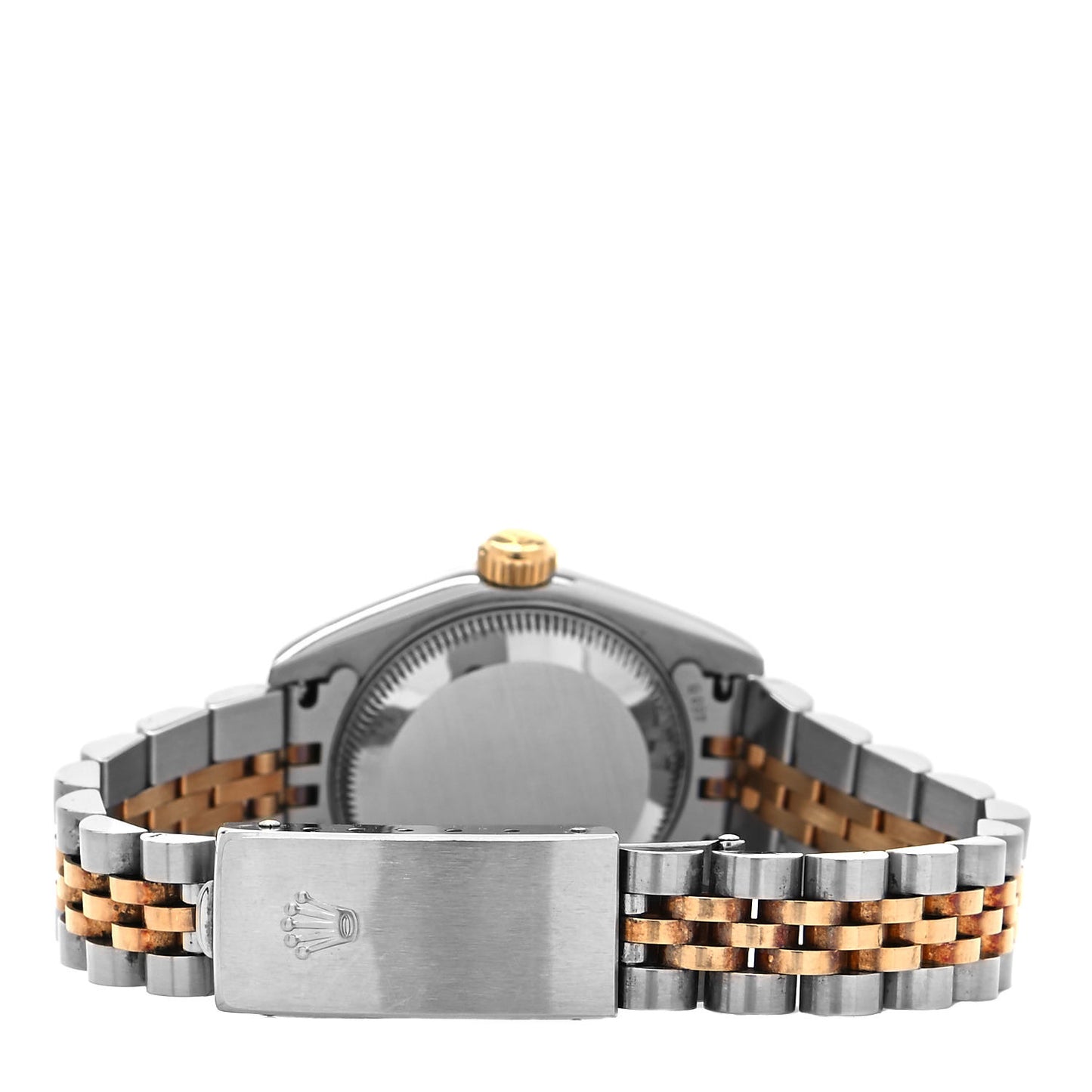 Stainless Steel 18K Yellow Gold Diamond 26mm Oyster Perpetual Datejust Watch Blue Gradient 79173