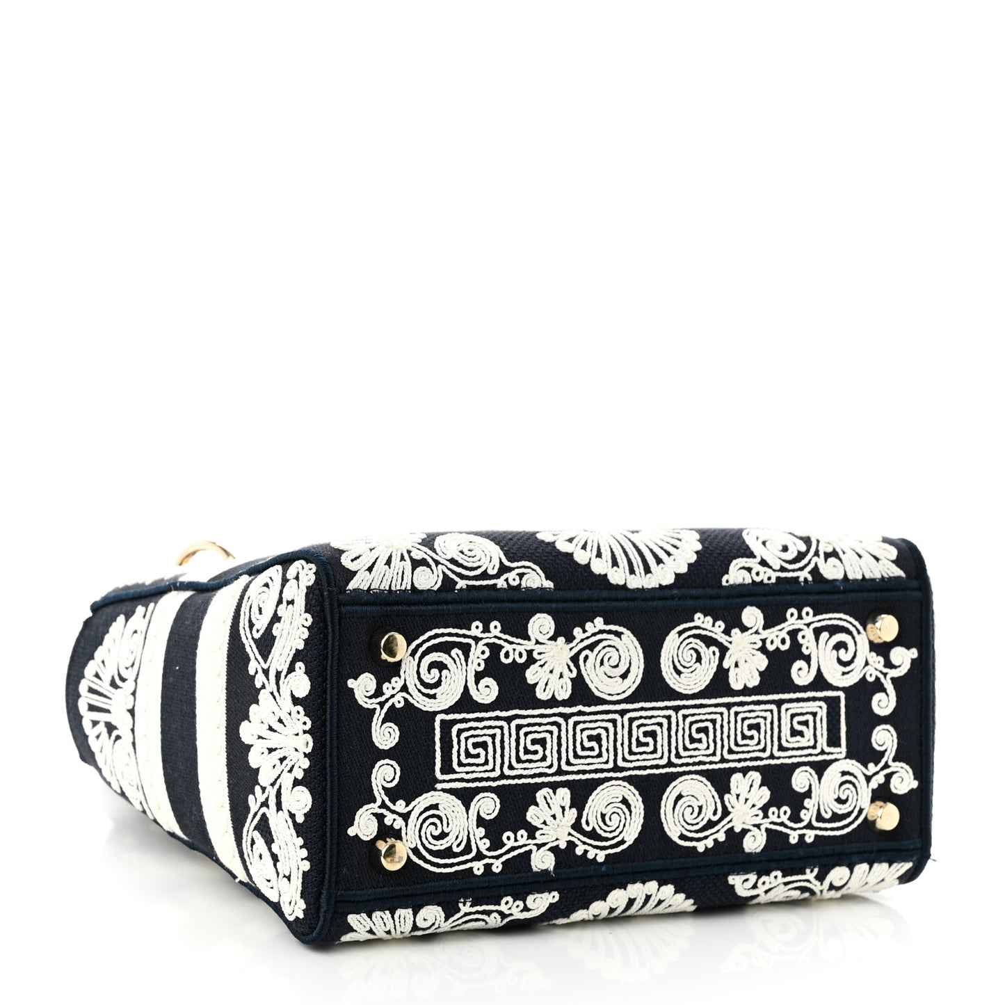 Embroidered Cornely Medium Lady D-Lite Blue White