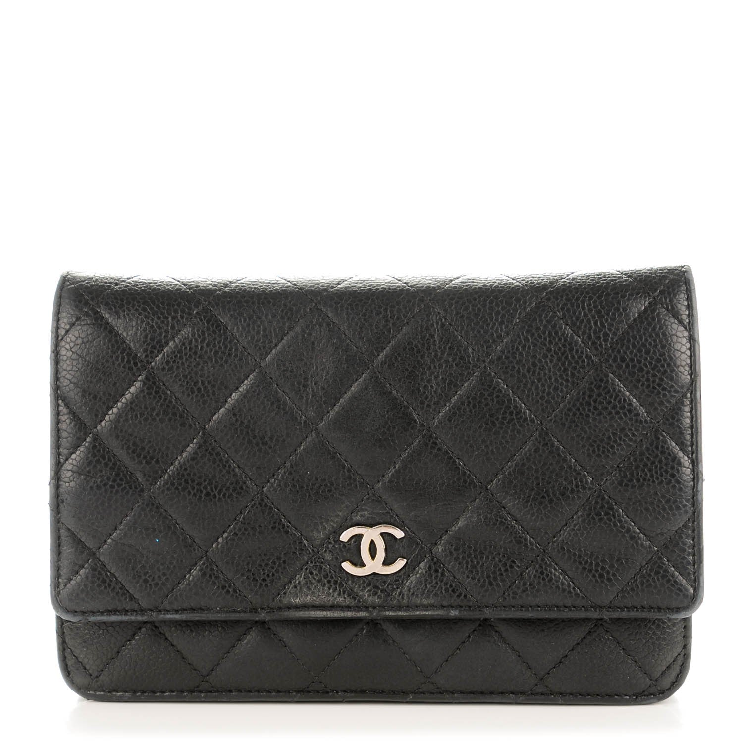 Chanel Caviar Quilted Wallet On Chain WOC Black 1 of 8