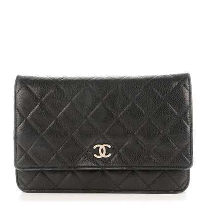 Chanel Caviar Quilted Wallet On Chain WOC Black 1 of 8