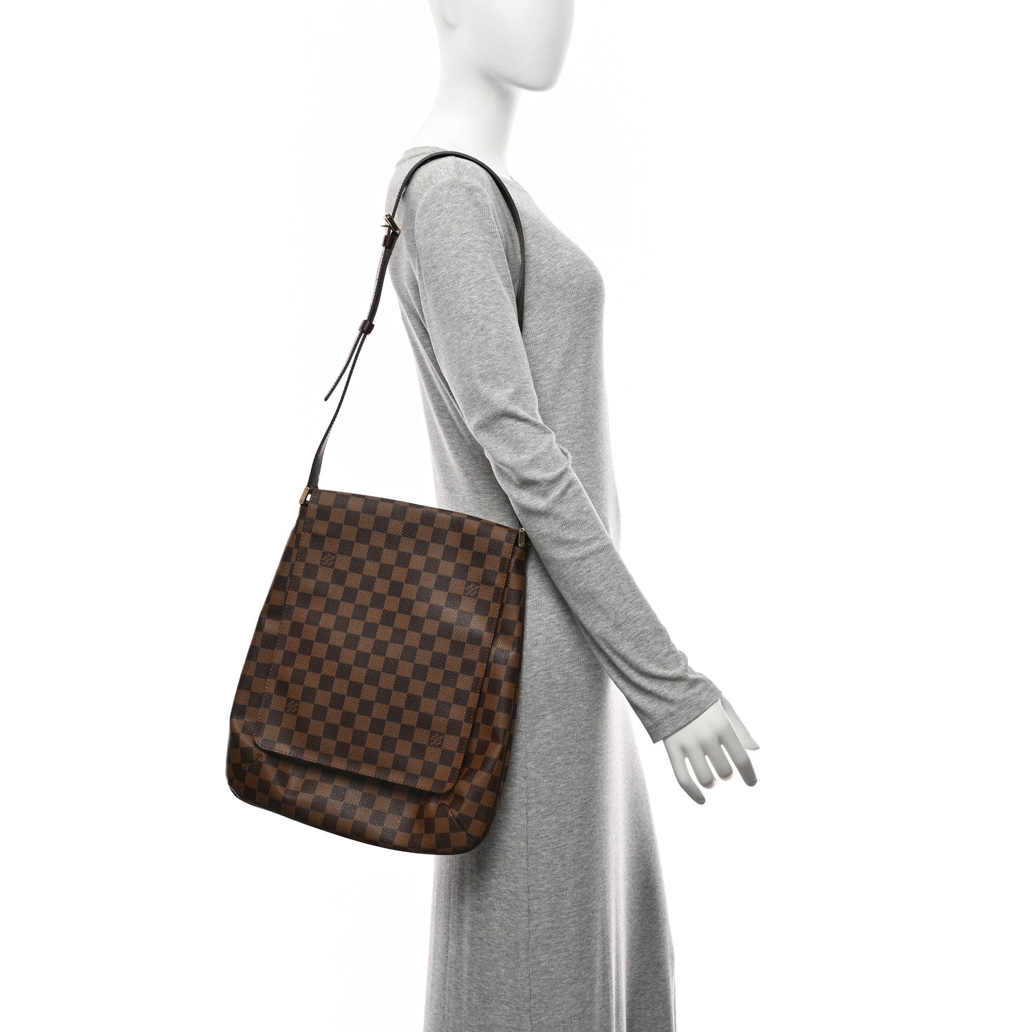 Louis Vuitton Damier Ebene Musette GM 2 of 10