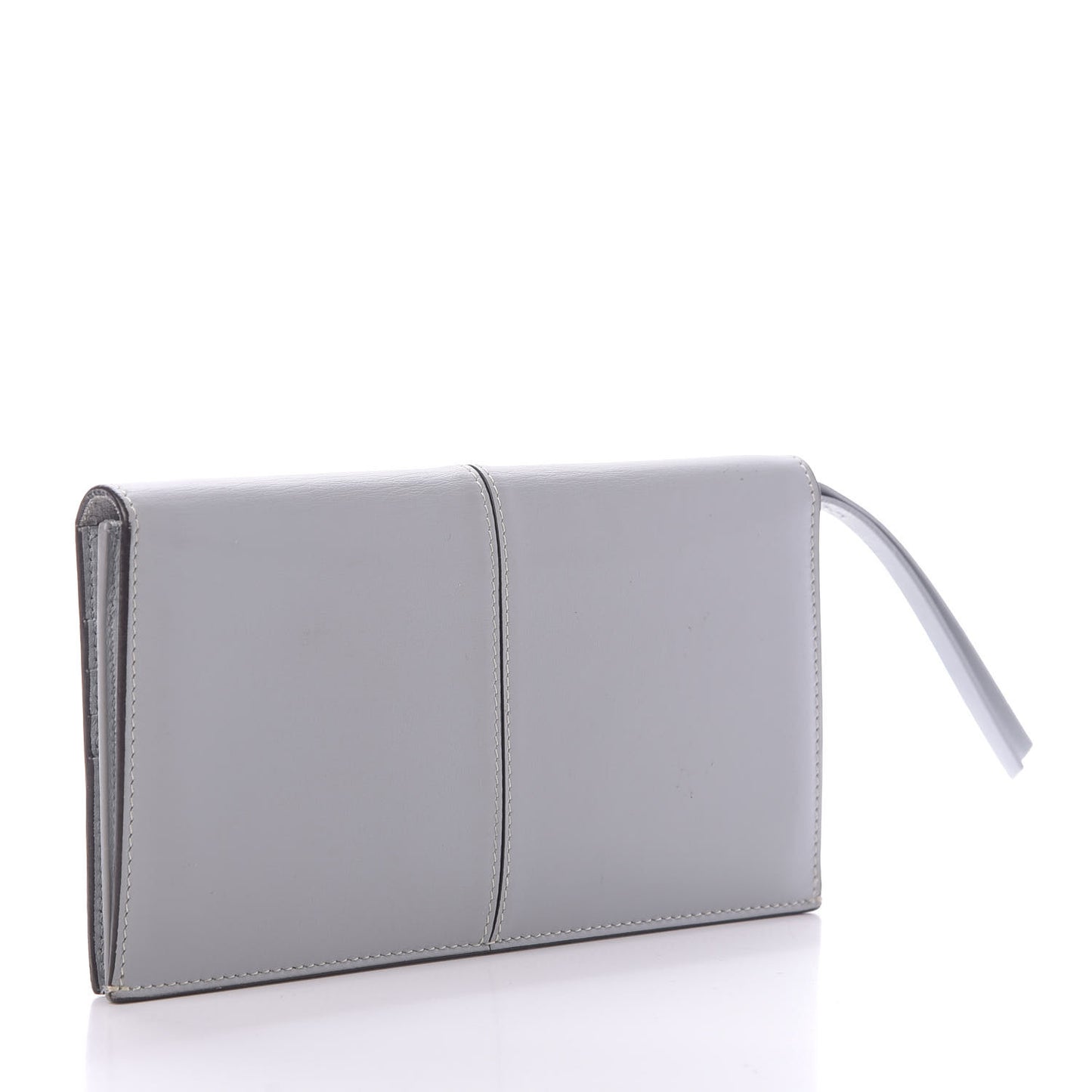 Smooth Calfskin Large Symmetrical Multifunction Wallet Pearl Blue