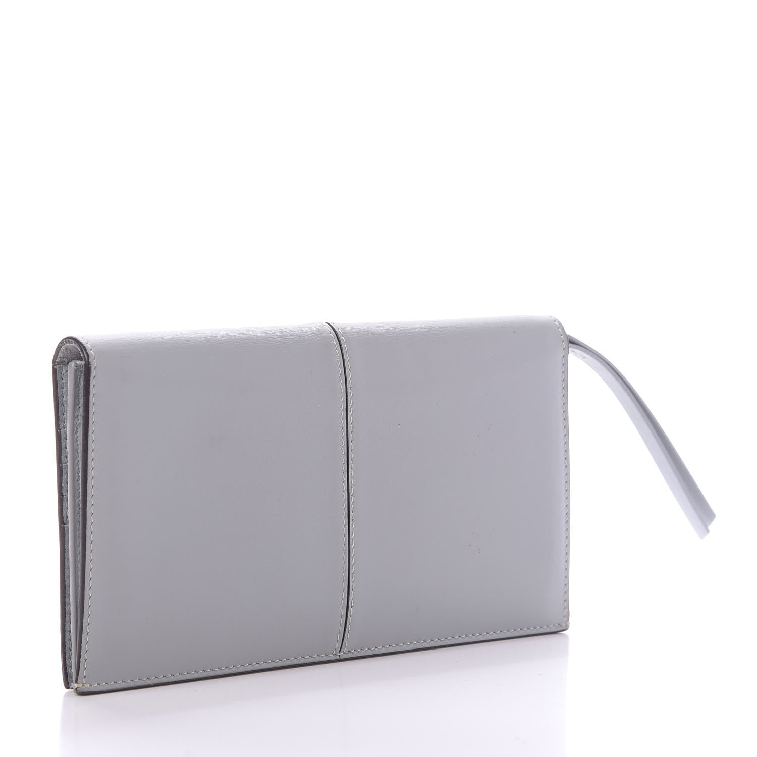 Celine Smooth Calfskin Large Symmetrical Multifunction Wallet Pearl Blue 3 of 12