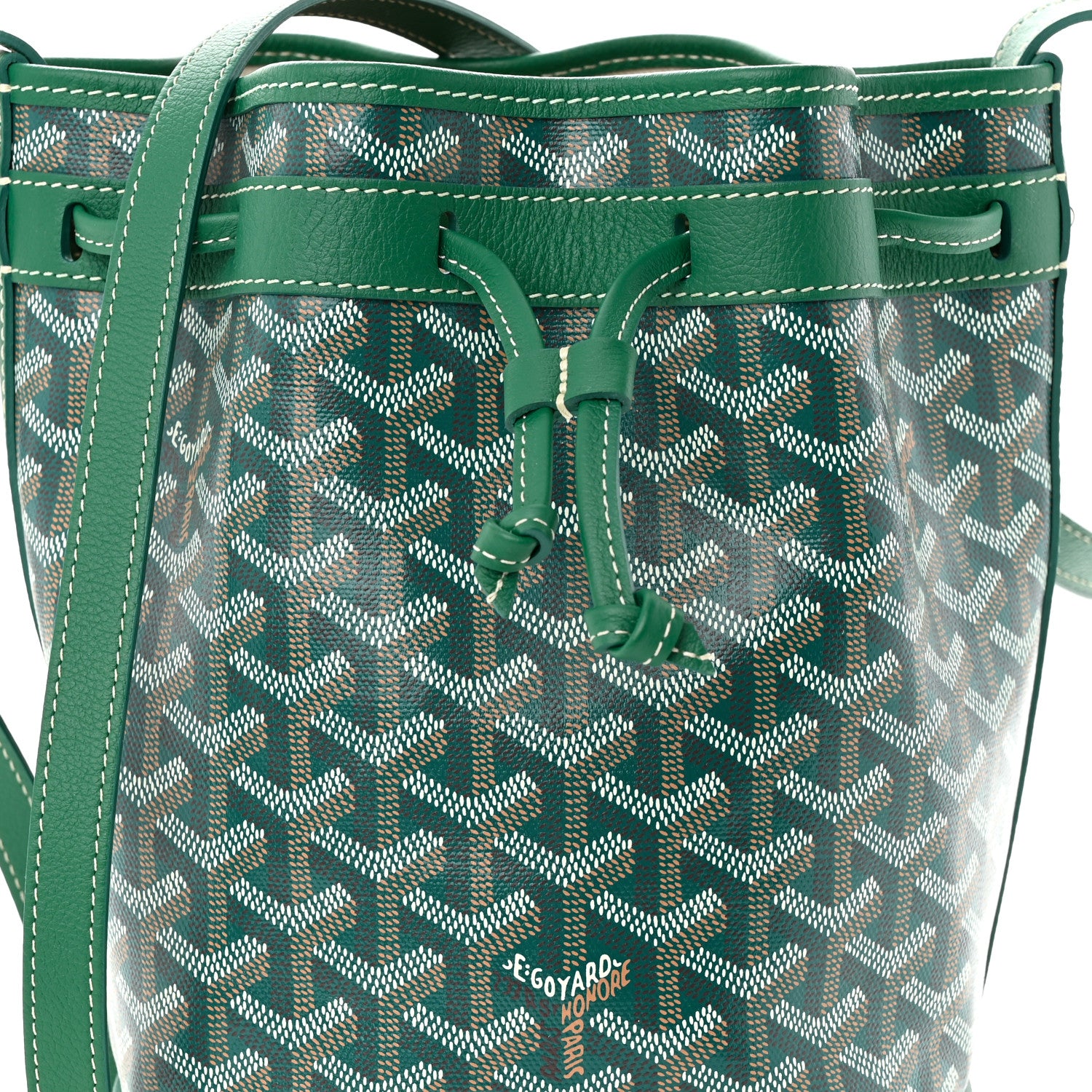 Goyard Goyardine Petit Flot Bucket Bag PM Green 7 of 9
