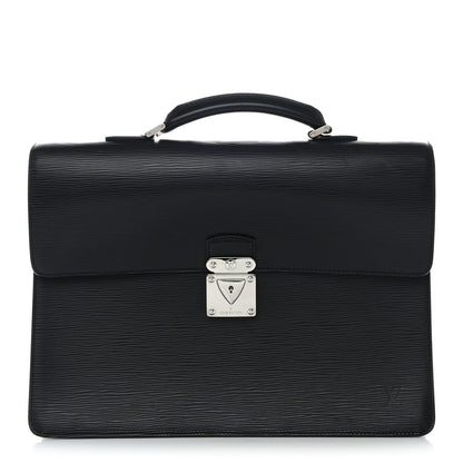 Louis Vuitton Epi Robusto 1 Compartment Briefcase Black 1 of 8