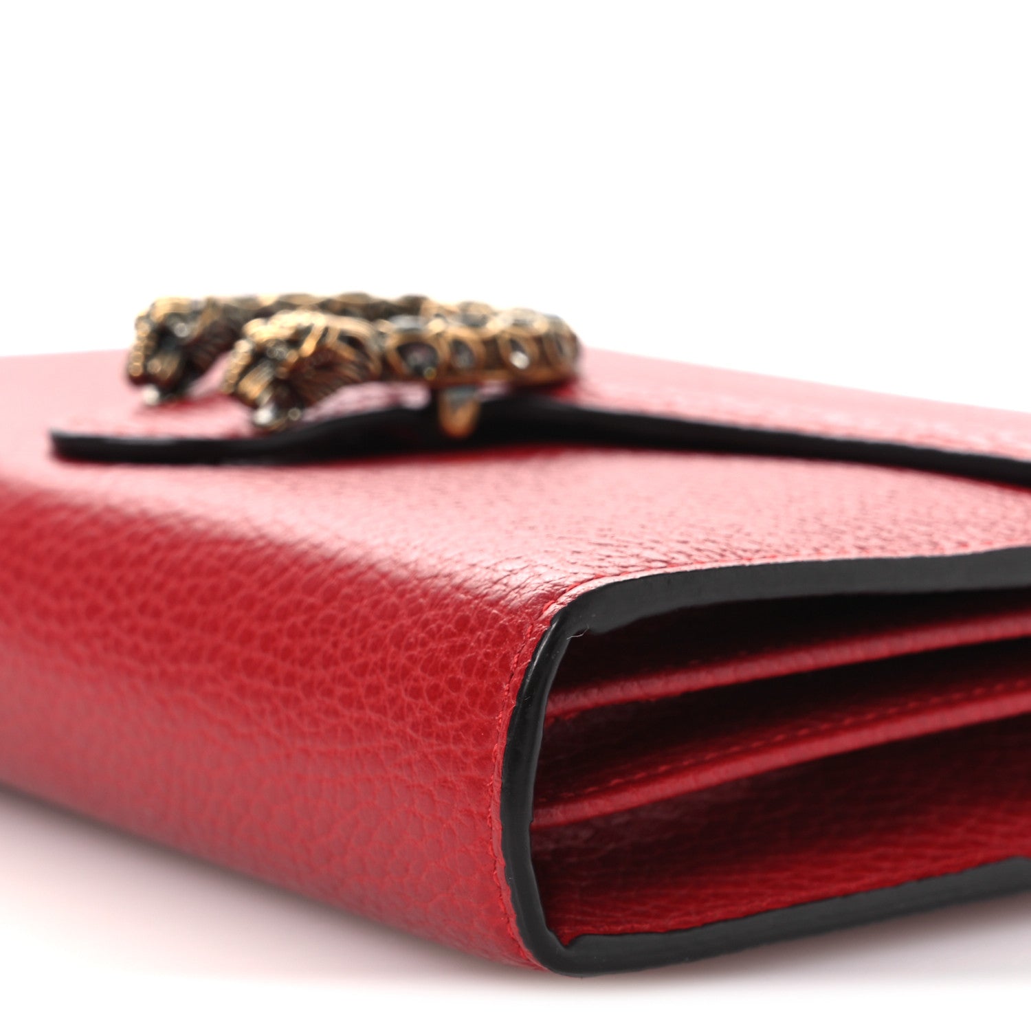 Gucci Calfskin Mini Dionysus Chain Wallet Hibiscus Red 10 of 10