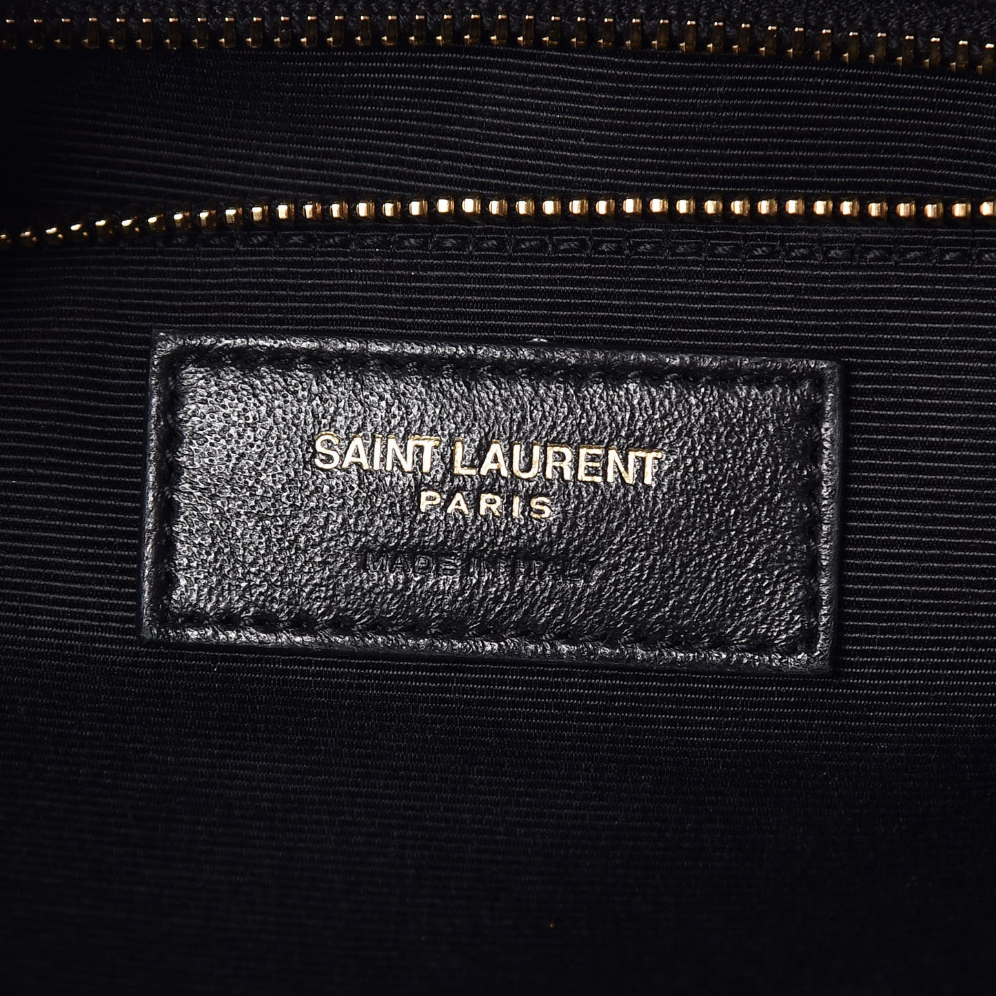 Grain De Poudre Textured Mixed Matelasse Large Triquilt Monogram Satchel Black