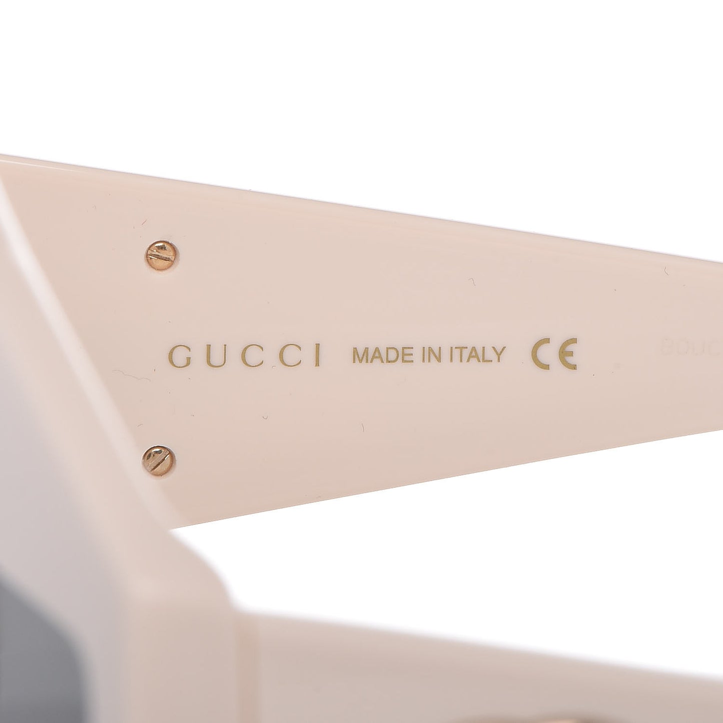 Acetate Crystal Hollywood Forever Tear Drop Sunglasses GG0359S Ivory