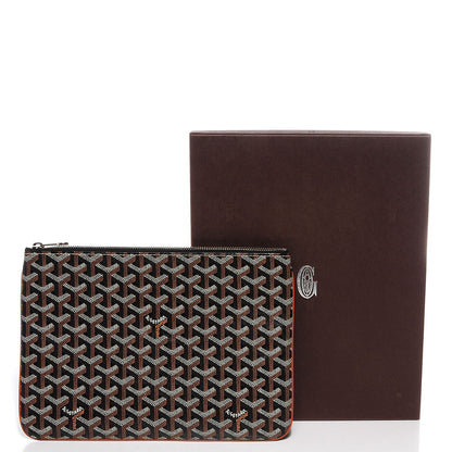 Goyard Goyardine Senat Pochette MM Black Gold 8 of 18