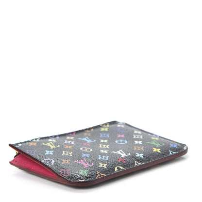 Louis Vuitton Monogram Multicolor Key Pouch Black Grenade 3 of 9