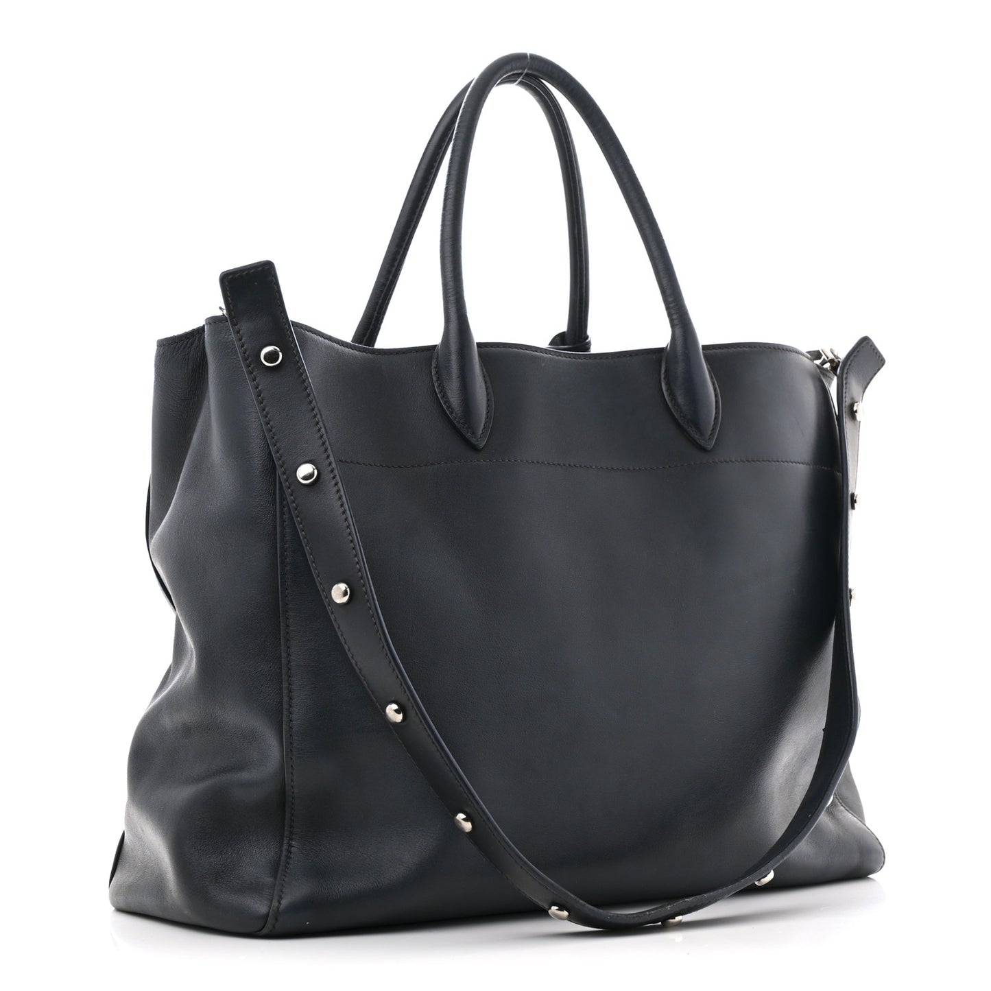 City Calf Tote Black