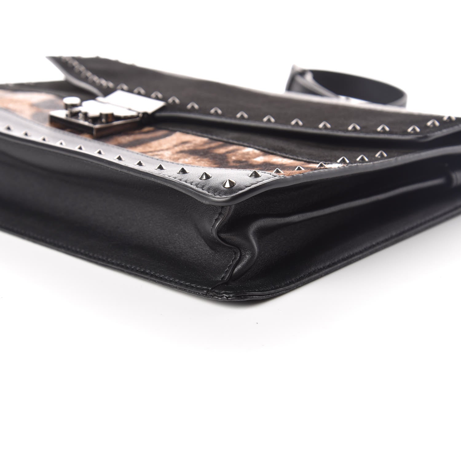 MCM Visetos Mixed Media Large Patricia Convertible Crossbody Black 6 of 9