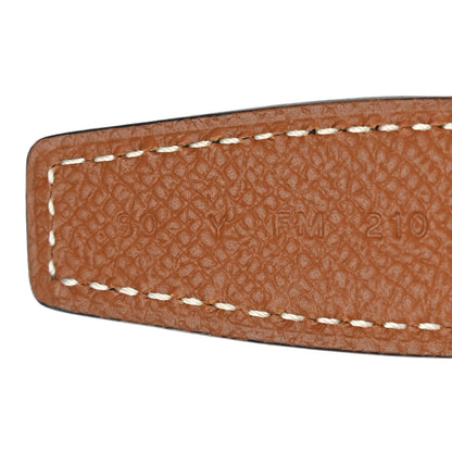 Hermes Swift Epsom 24mm Mini Martelee Constance Belt 80 Black Gold 6 of 8