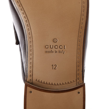 Gucci Goatskin Mens Horsebit Slippers 12 Light Brown 8 of 10