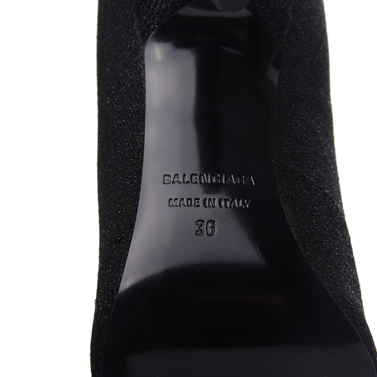 Balenciaga Knit Round Toe Knife Booties 36 Black 8 of 8