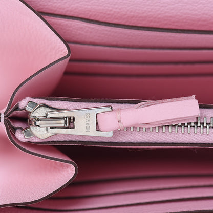 Hermes Swift Ghillies Kelly Longue Wallet Rose Sakura 16 of 21