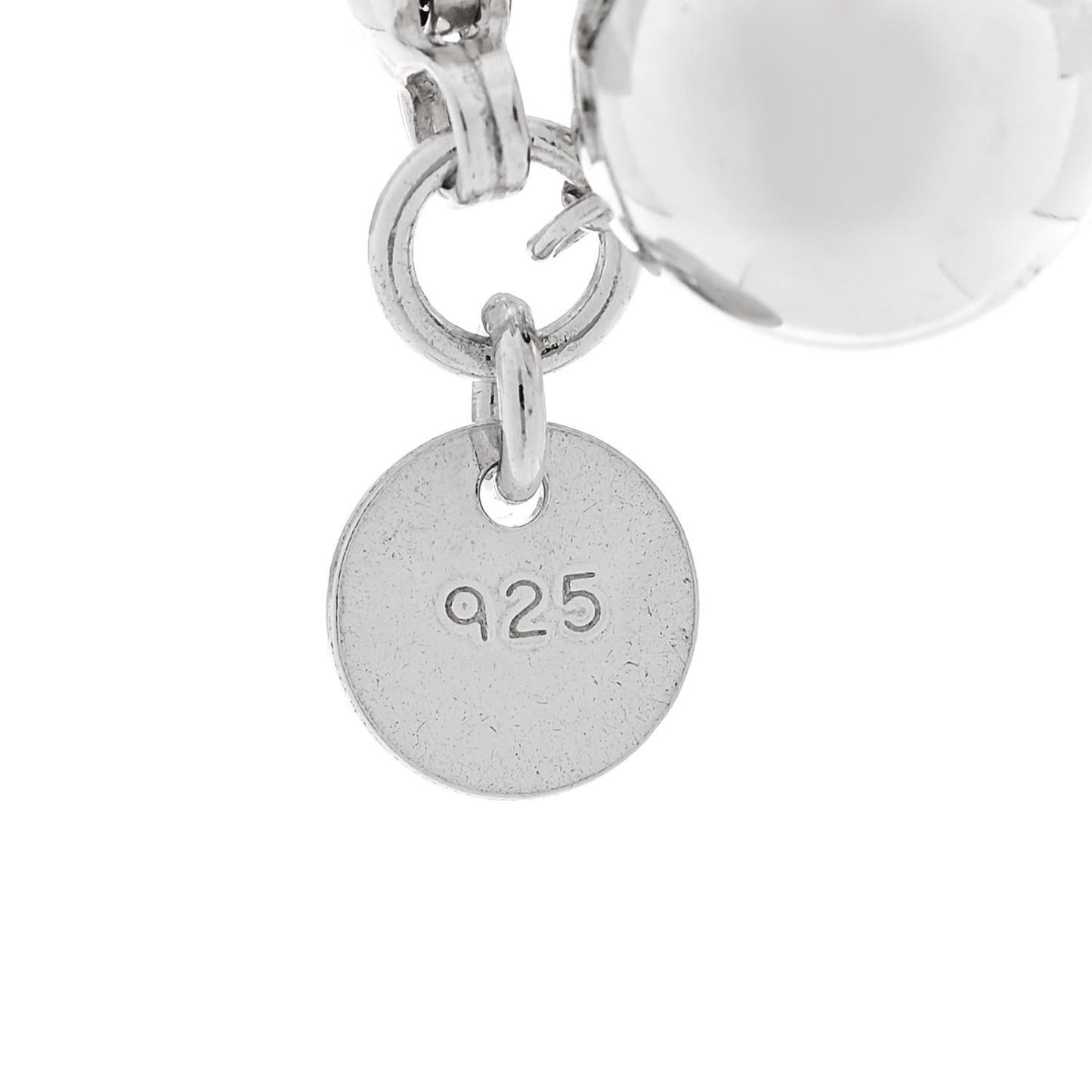 Sterling Silver 10mm Hardwear Ball Bracelet