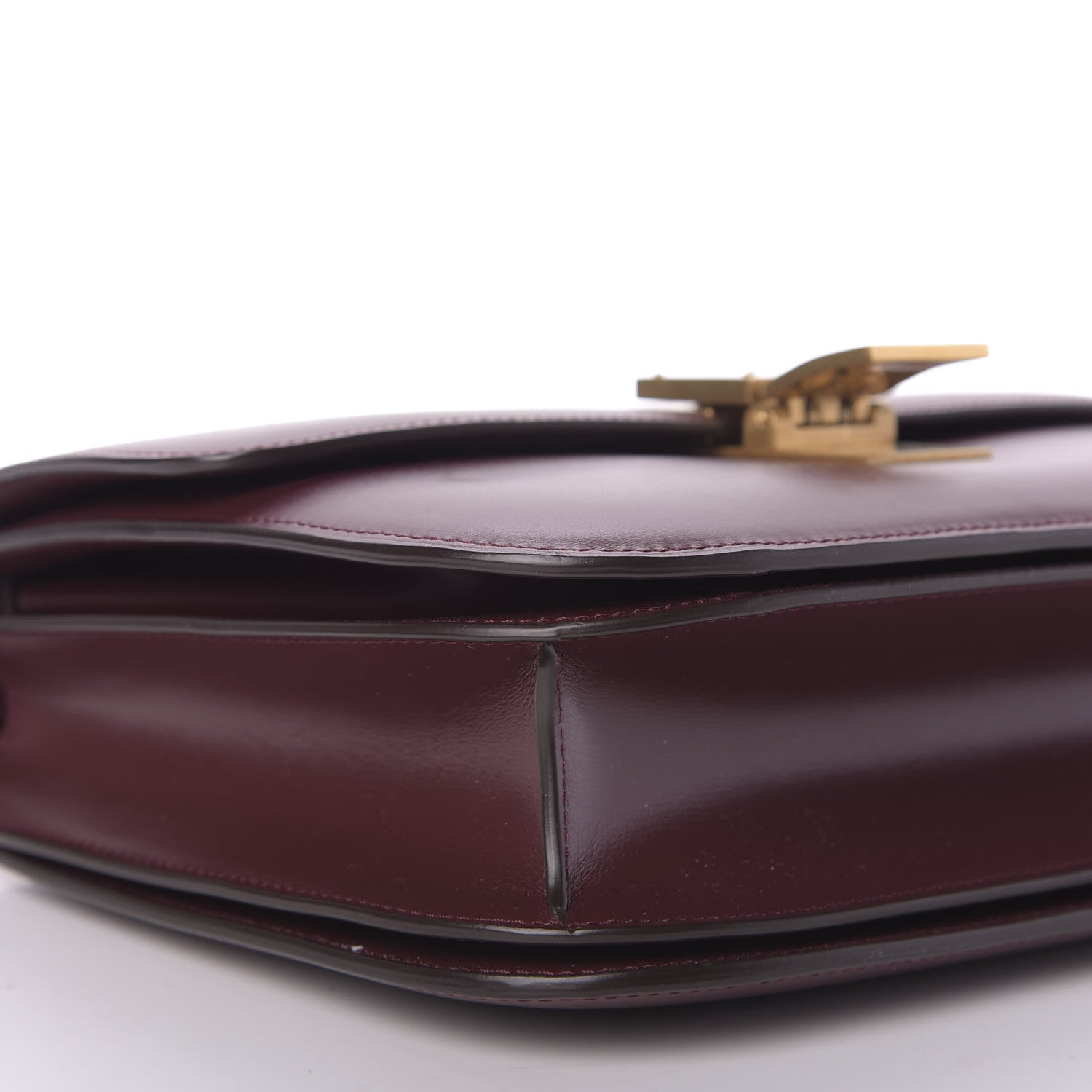Celine Box Calfskin Medium Classic Box Flap Bag Burgundy 6 of 9