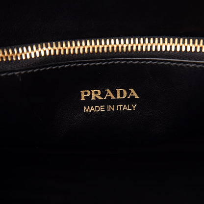 Prada Saffiano Cuir Calfskin Large Monochrome Top Handle Tote Black 8 of 10