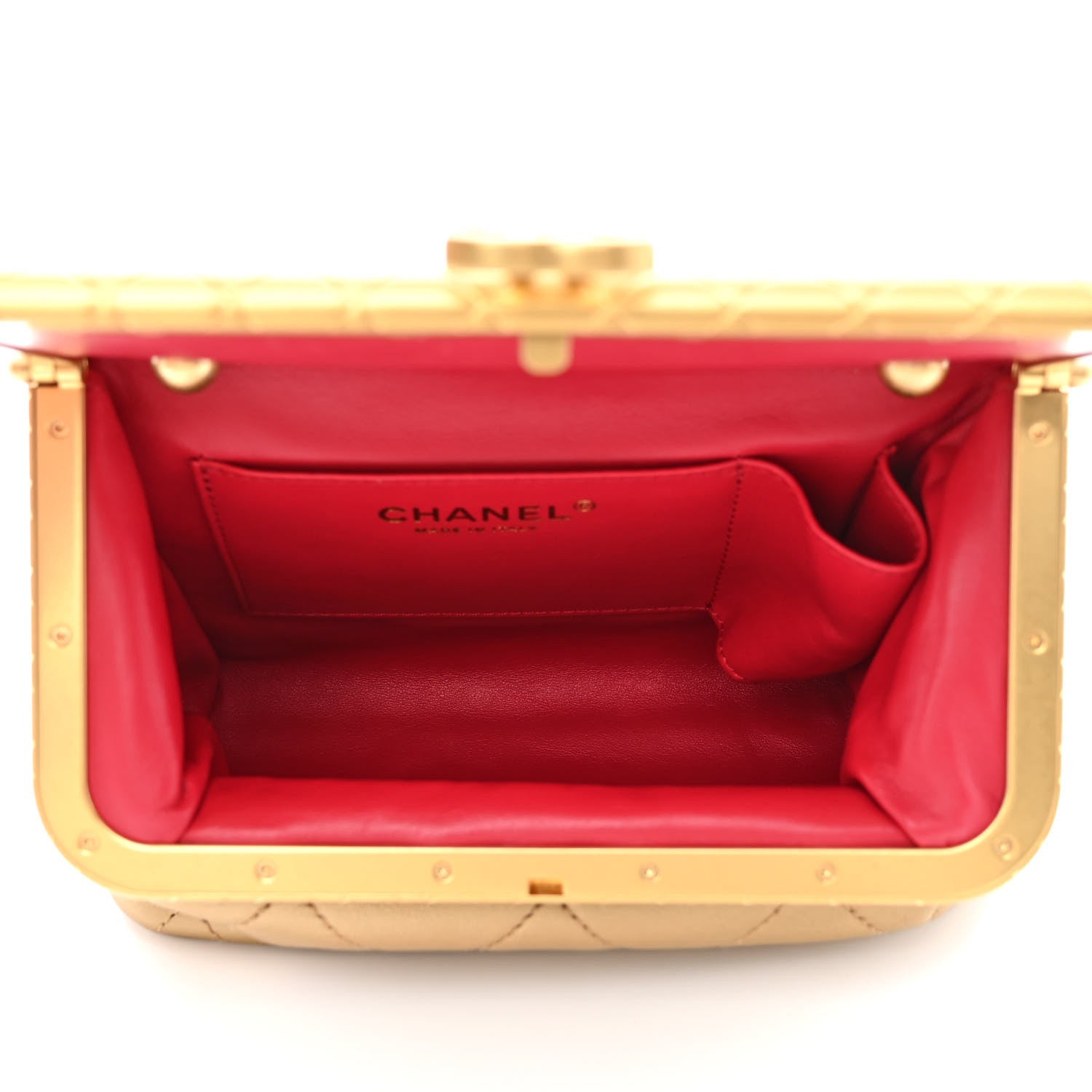 Chanel Metallic Lambskin Quilted My Crush Bag Gold 5 of 10