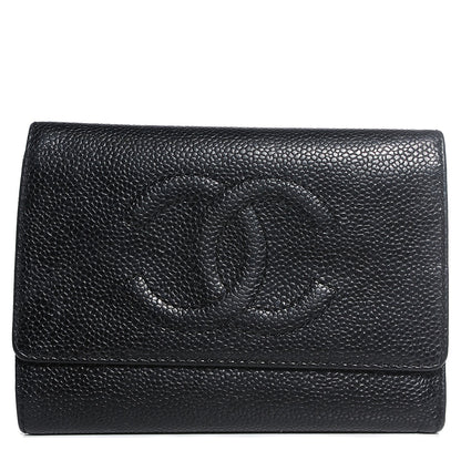 Chanel Caviar Timeless CC Wallet Black 1 of 9