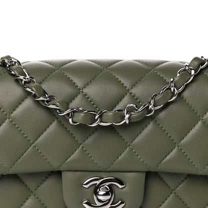 Chanel Lambskin Quilted Mini Rectangular Flap Green 7 of 11
