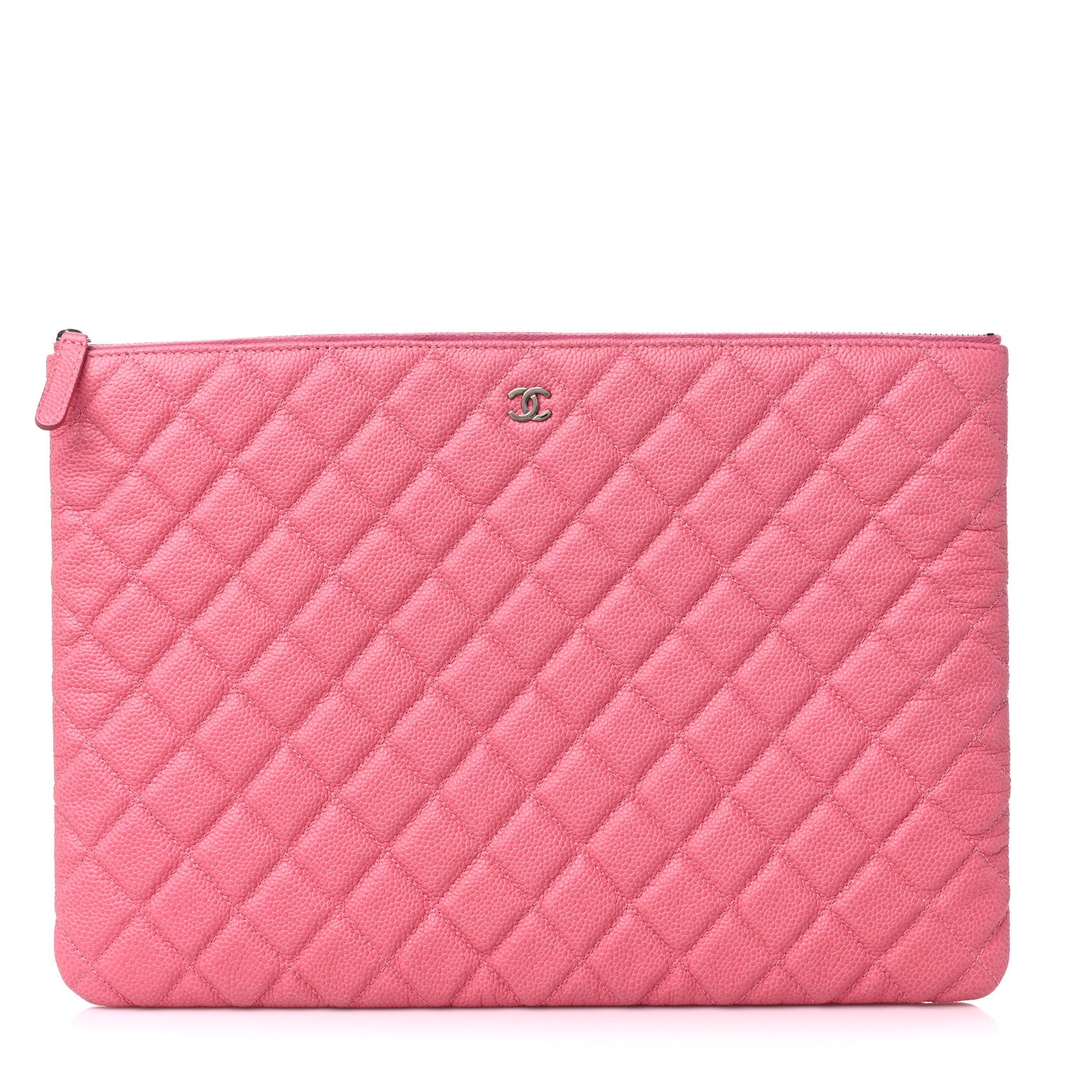 Chanel Caviar Quilted Large Cosmetic Case Rose Pink 1 of 9