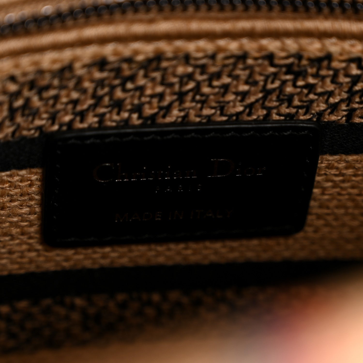 Christian Dior Canvas Jute Embroidered Medium Lady D-Lite Beige Multicolor 6 of 12